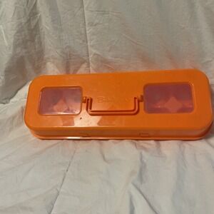 Bakelicious Cupcake Carton 12 Cupcake Carrier Orange Plastic #73906